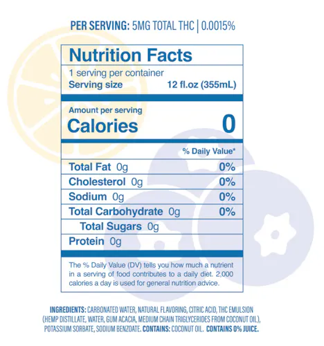 Hi5 Blueberry Lemonade Seltzer 12oz ~5mg 4pk (~20mg)-1