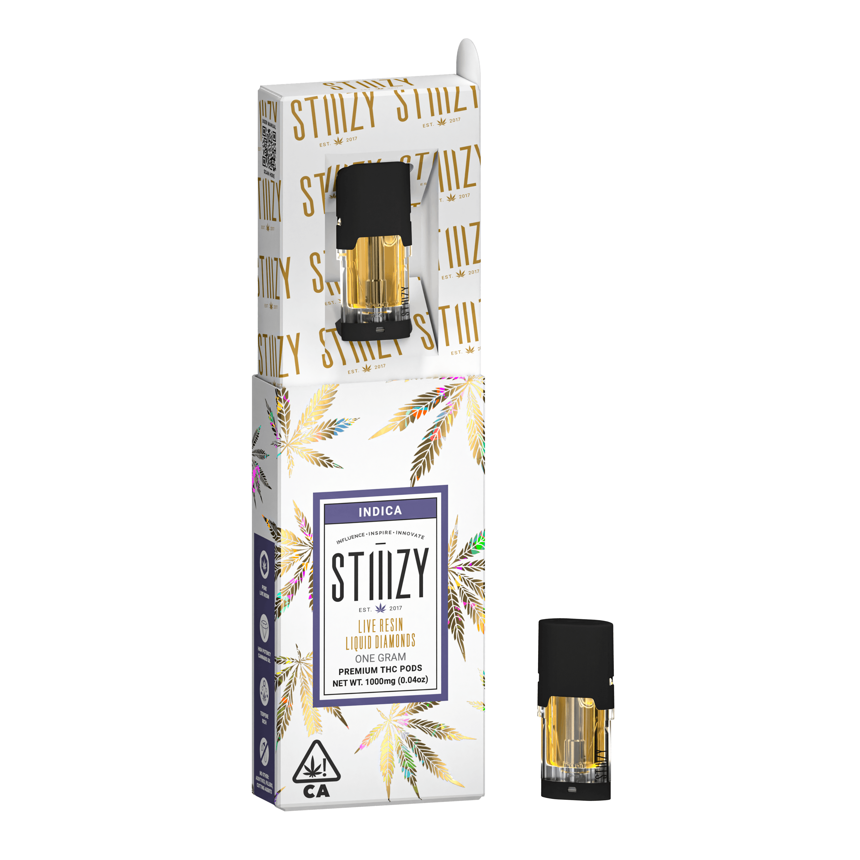 Stiiizy - 1g LQD Cartridge - White Widow