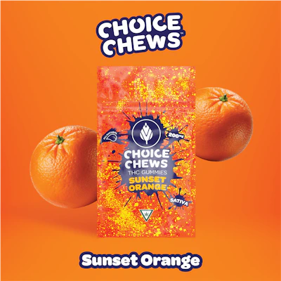 Choice Chews - 200mg Gummies - Sunset Orange (Sativa)
