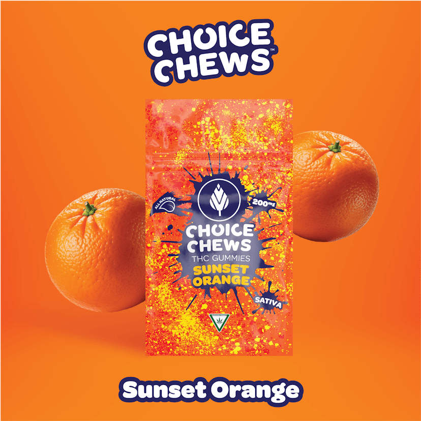 Choice - Sunset Orange 200mg Gummies