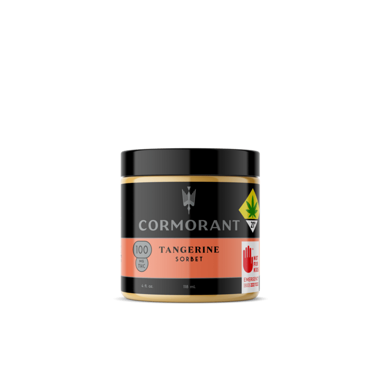 Cormorant: Tangerine - 4oz Frozen Sorbet 100mg