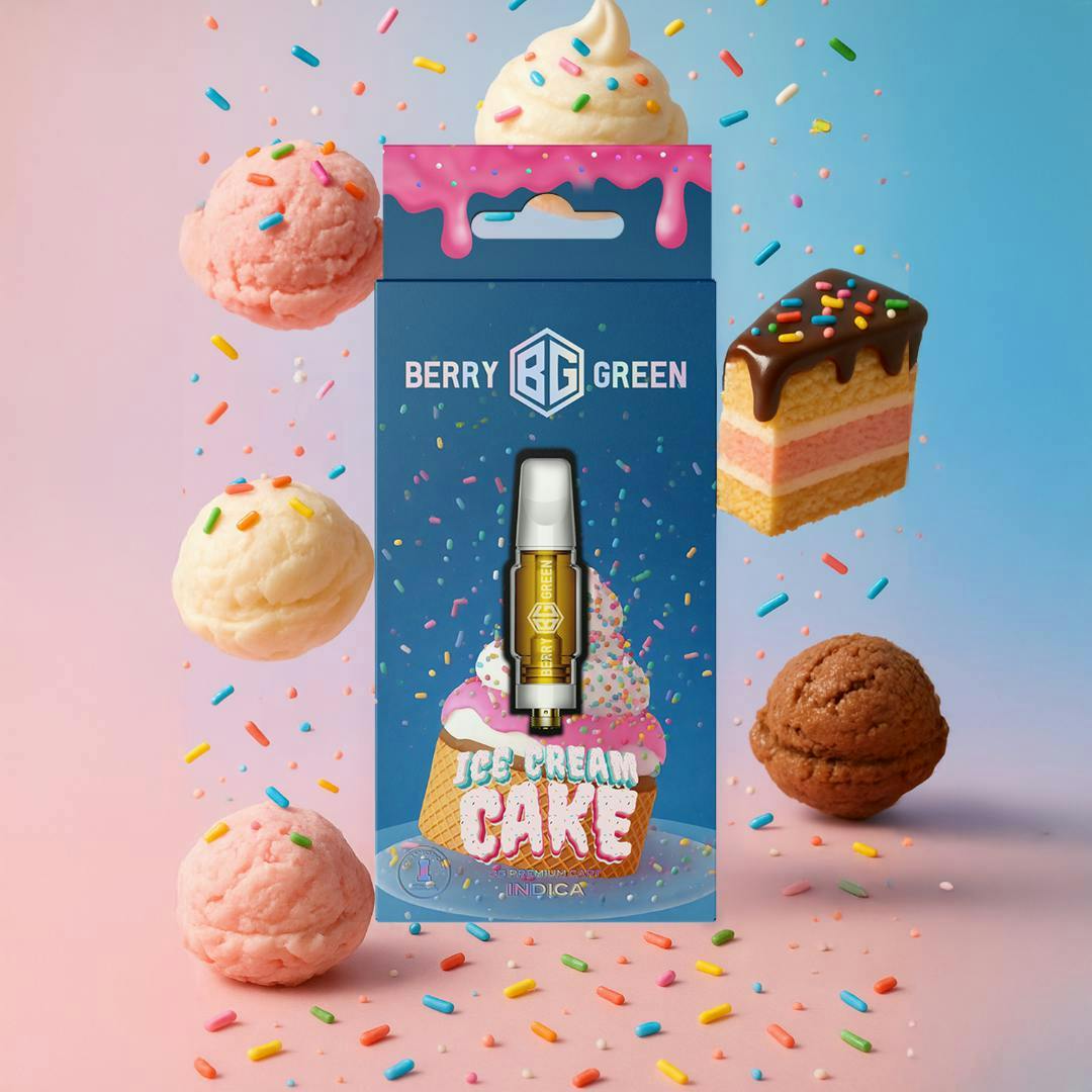 Berry Green | Ice Cream Cake | 1G Vape Cart