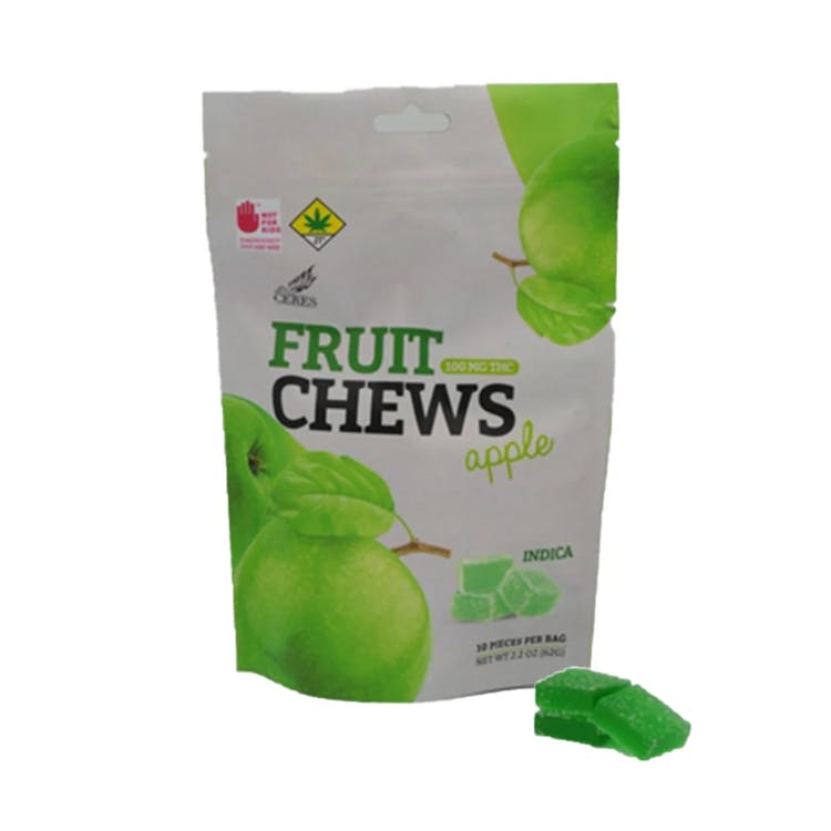 Ceres Garden 10pk Indica Apple Soft Fruit Chews c - Canna4Life