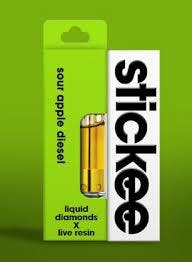 Stickee | Live Resin Vape Cart - 1g - Sour Apple Diesel