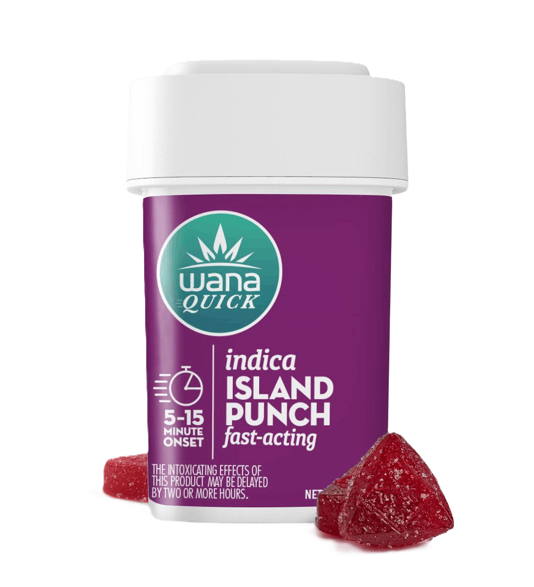 Wana | Quick Island Punch Indica | Soft Lozenge | 10 pack 100mg