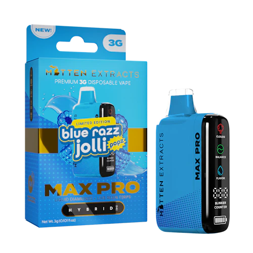 Mitten Extracts - 3g MAX PRO Disposable - Blue Razz Jolli (H)