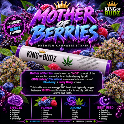 KOB - 1g Preroll - MOB - PRE_ROLLS by King of Budz at King of Budz