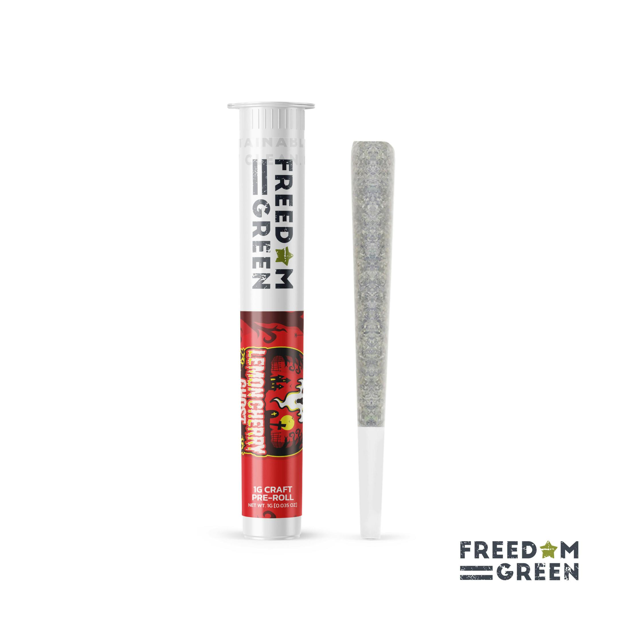 Freedom Green - 1g Pre-Roll - Lemon Cherry Ghost