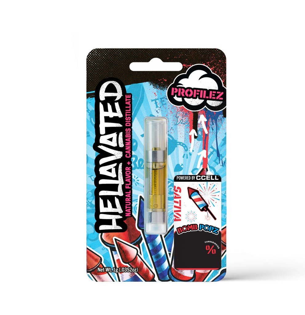 Phat Phlava Ent✴︎Mega Rare✴︎OG Bomb エロジャケ Hellavated Profilez 1g Cart | Bomb Popz | Hippy Trip