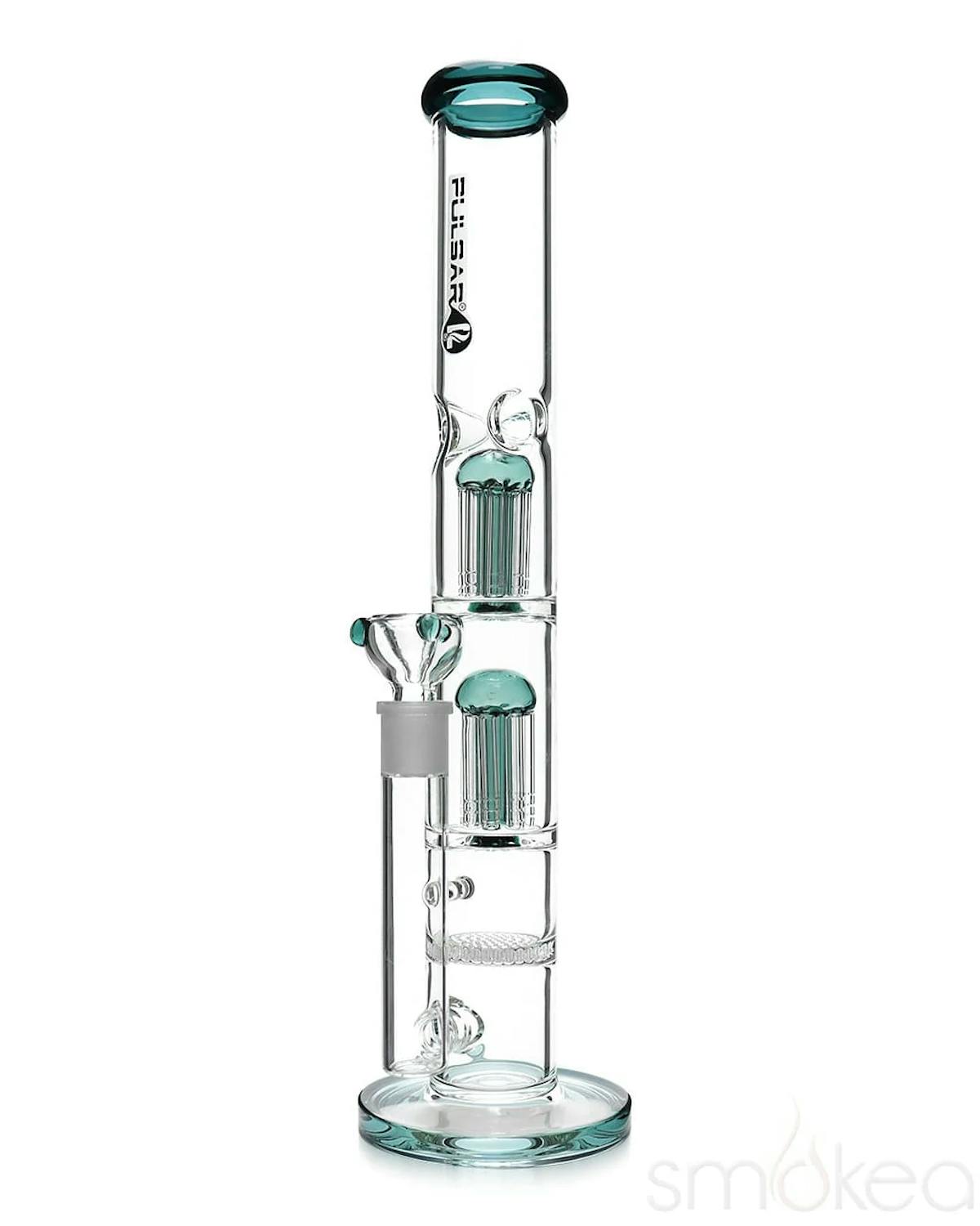 Photo of Glass Water Pipe l Double Jelly Bong l Large