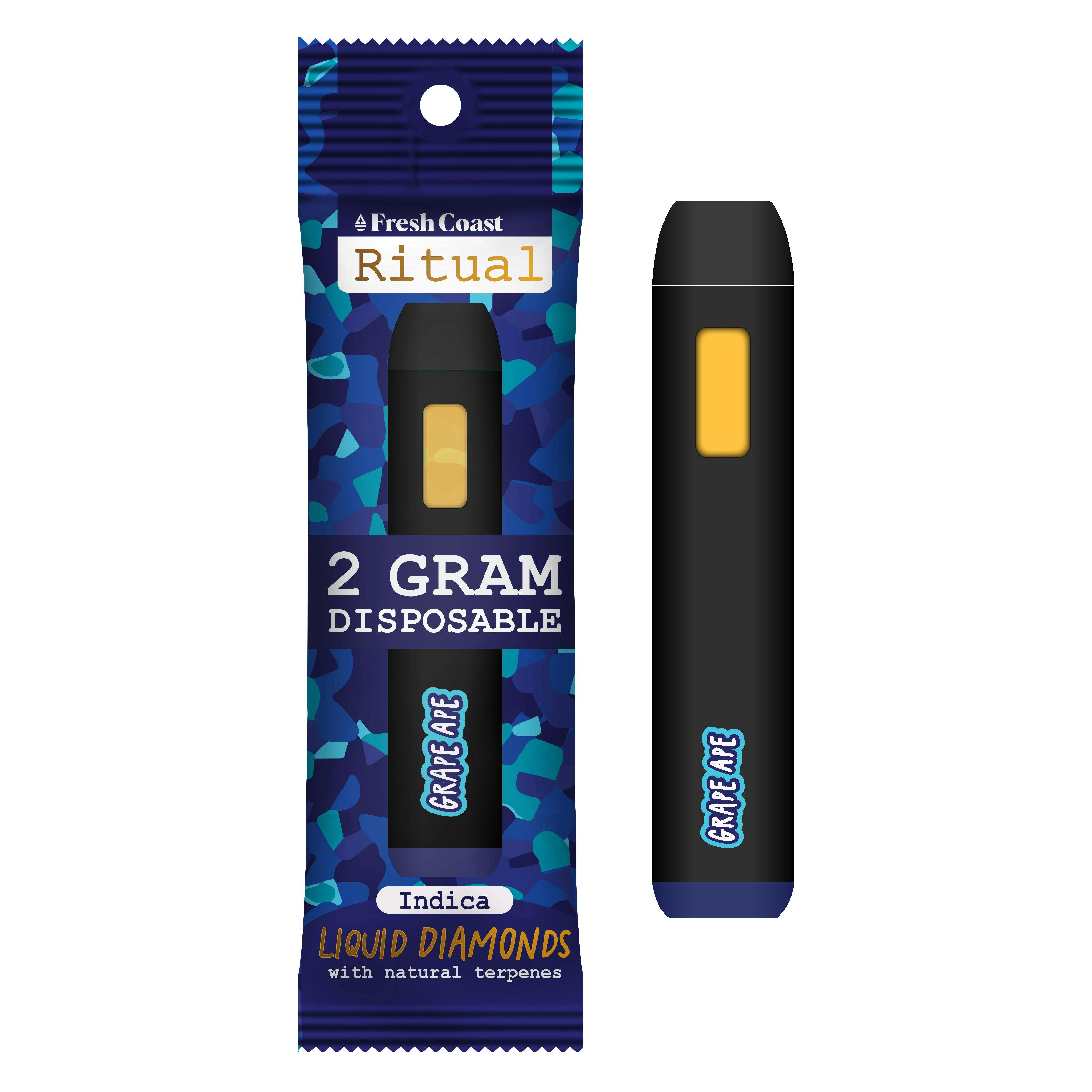 Product: Ritual | Disposable Vape - 2g - Grape Ape (Trade Sample)