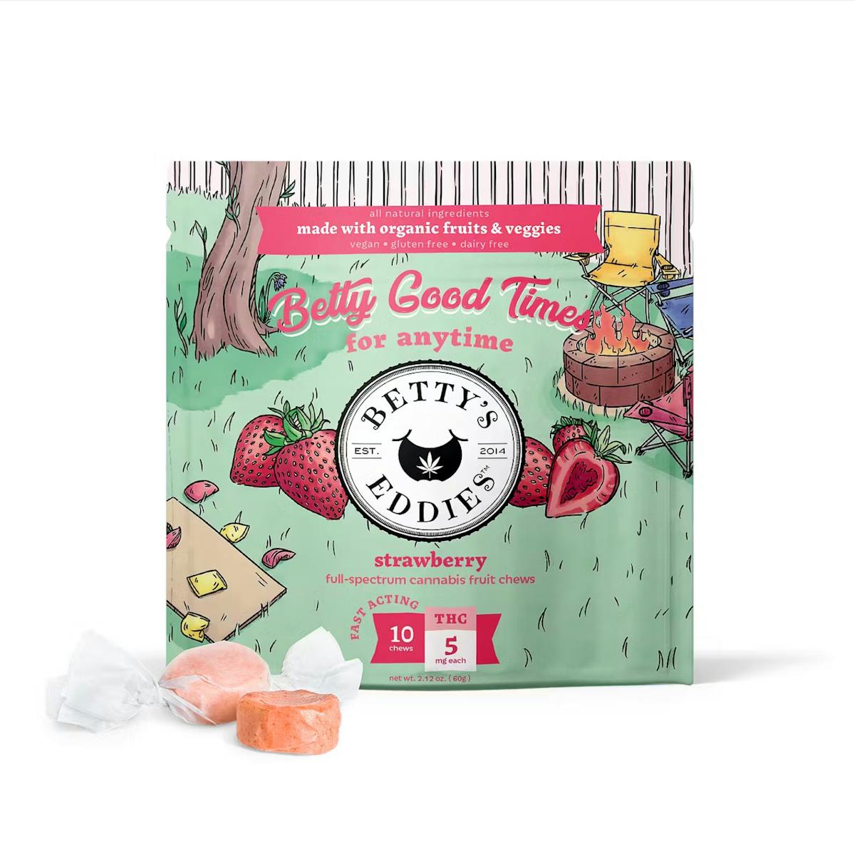 Photo of Betty’s Eddies | StrawBerry | Fruit Chew | 50mg