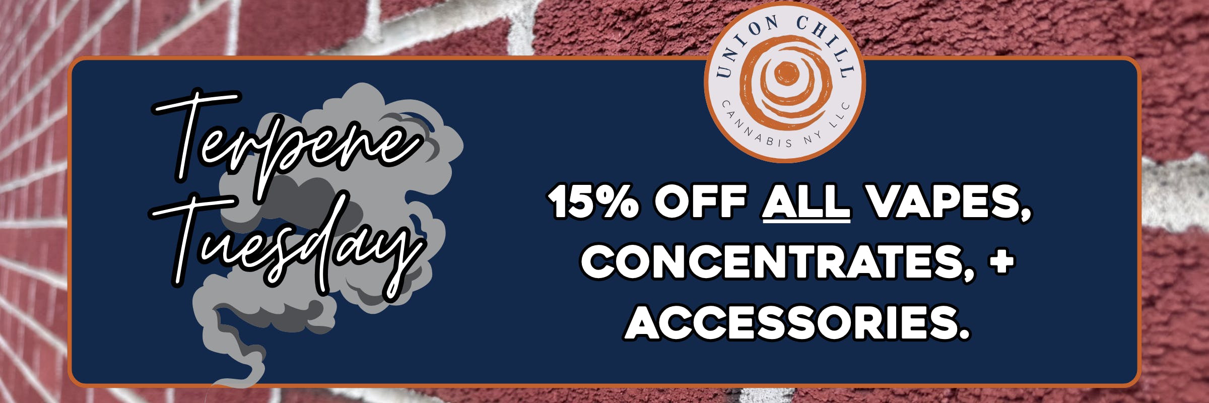Terpene Tuesdays: 15% Off Vapes, Concentrates, and Accessories, every Tuesday!