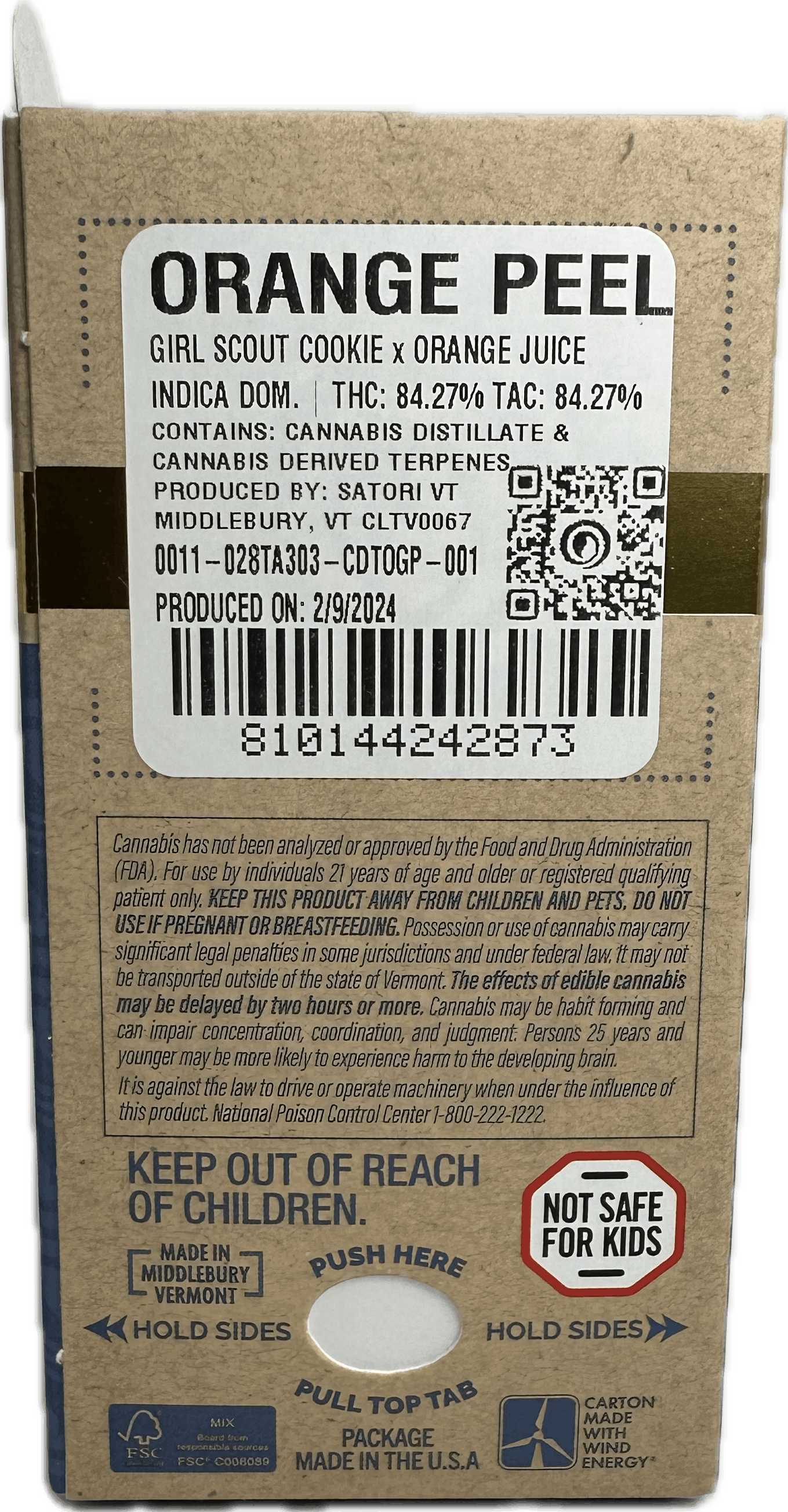 image of Orange Peel | 1g Distillate Cart