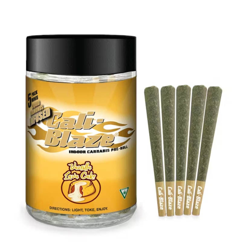 Cali Blaze - Vanilla Lava Cake 5pk Infused PR