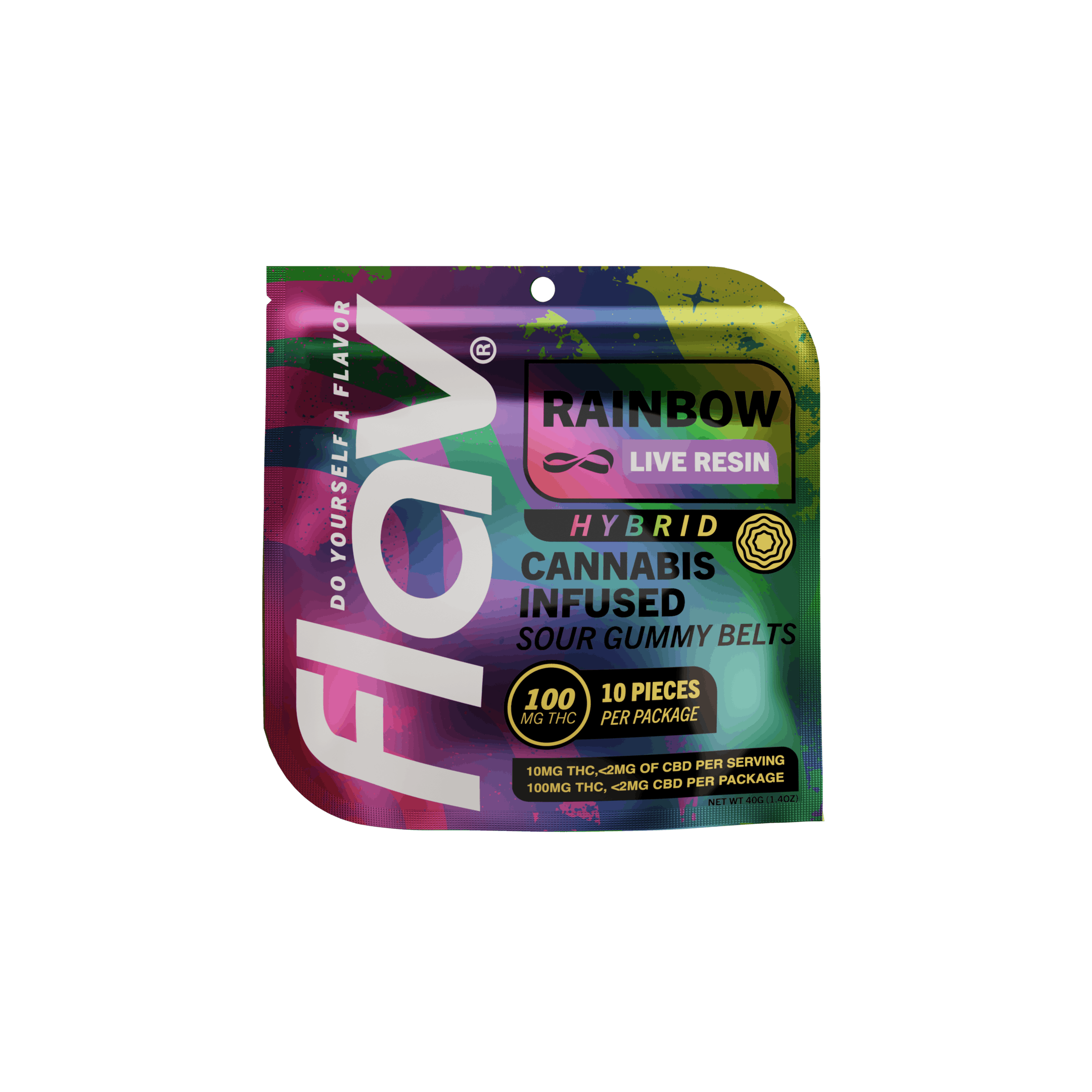 Photo of Flav Rainbow | Belts | 100mg | Gummy | 10pk