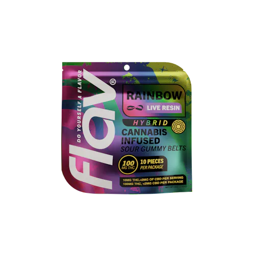 Rainbow Belts – Live Resin – 100mg – Hybrid-active