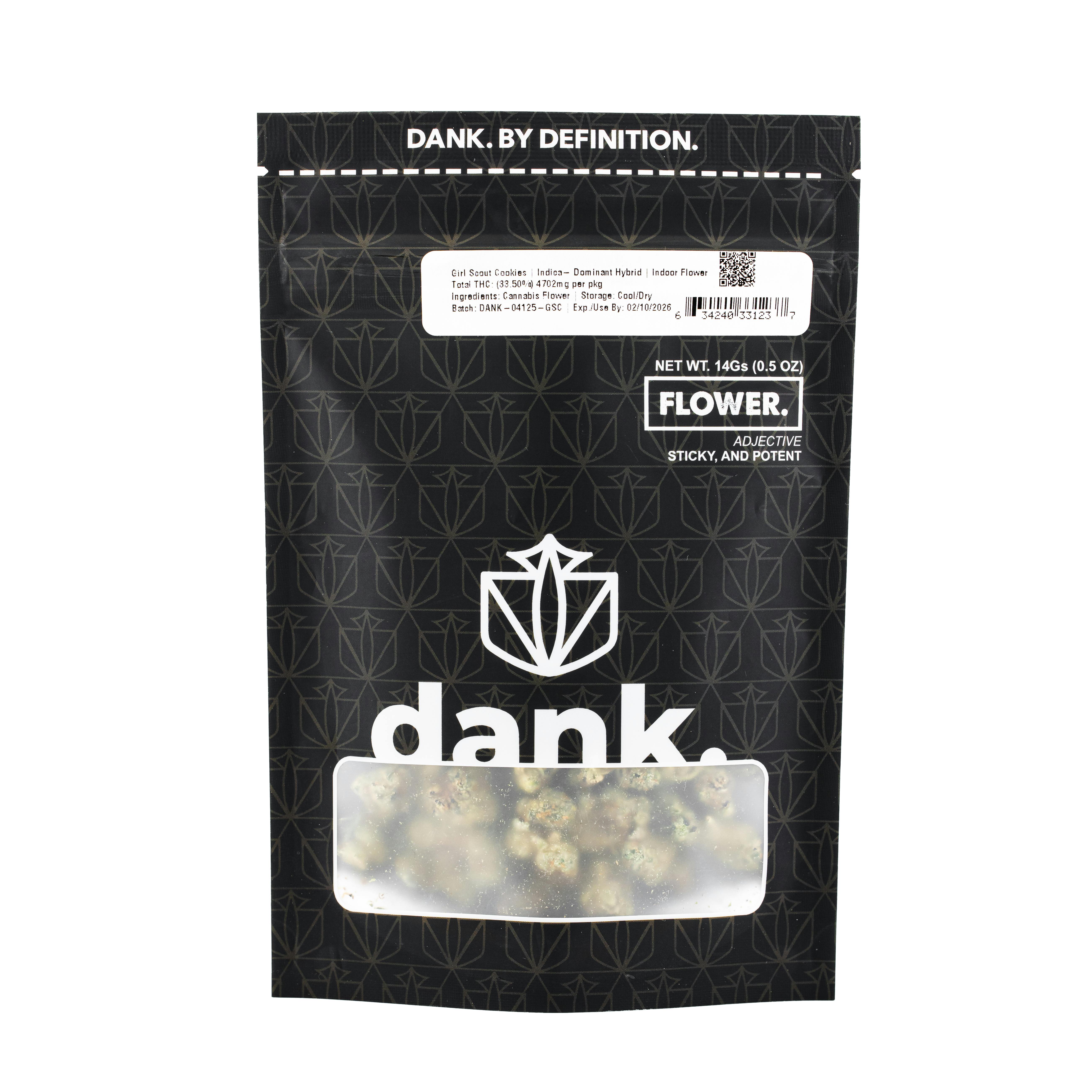 Dank By Definition. Platinum Gsc - FLOWER cannabis product, 1/2oz