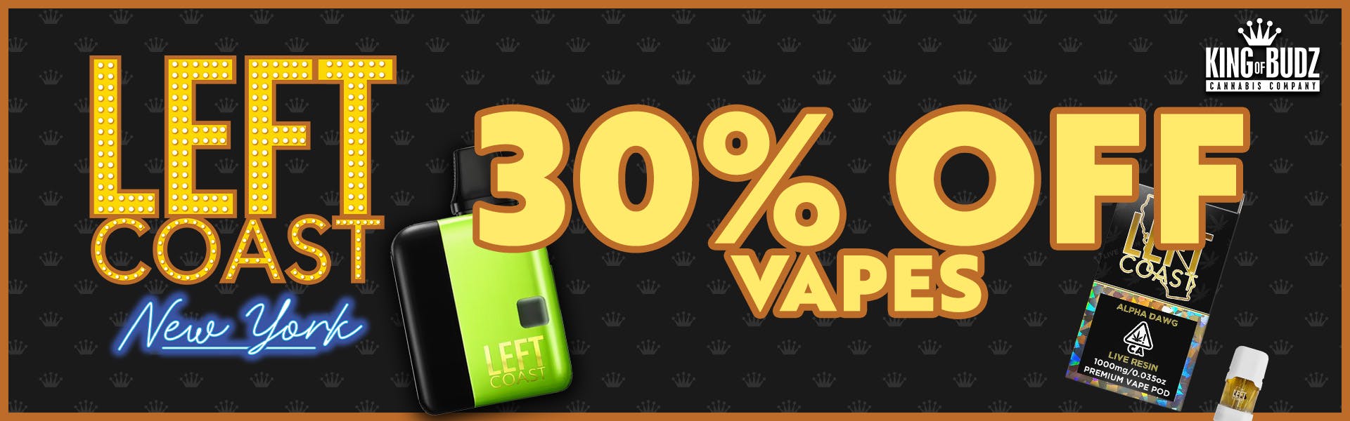 Left Coast Vapes 30 Percent OFF