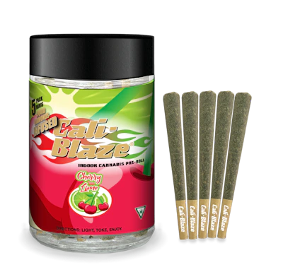 Cali-Blaze - 5-Pack .7g Infused Prerolls - Cherry Lime - PRE_ROLLS by Cali-Blaze at King of Budz