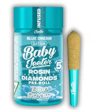Baby Jeeter - Blue Dream - 5 x .5g Rosin Infused Prerolls