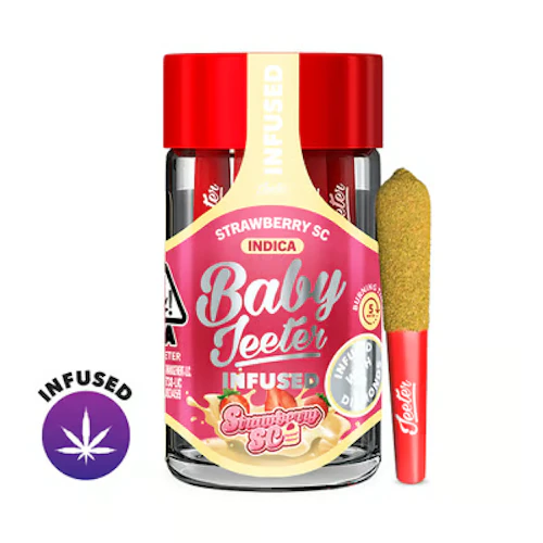 Jeeter - 5-Pack .5g Quad Infused Prerolls - Strawberry Shortcake