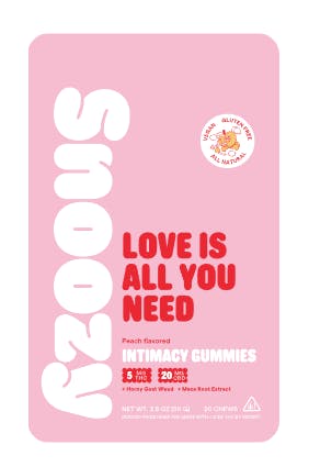 Love Is All You Need | 100mg THC |  Gummies | 20 Pack | Snoozy