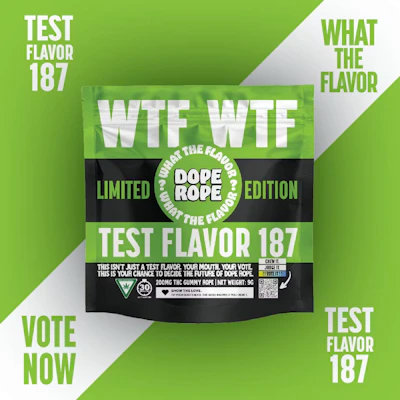 Dope Rope - 200mg Gummies - Test Flavor 187 (WTF)