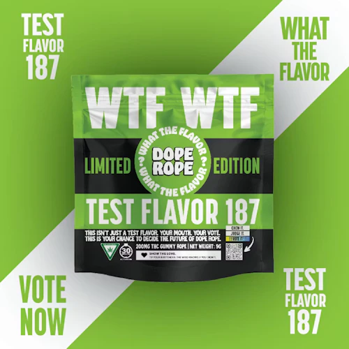 Dope Rope - 200mg Gummies - Test Flavor 187 (WTF)