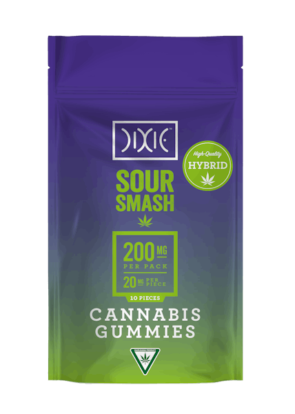 Product: Dixie | Sour Smash Hybrid Gummies | 200mg*