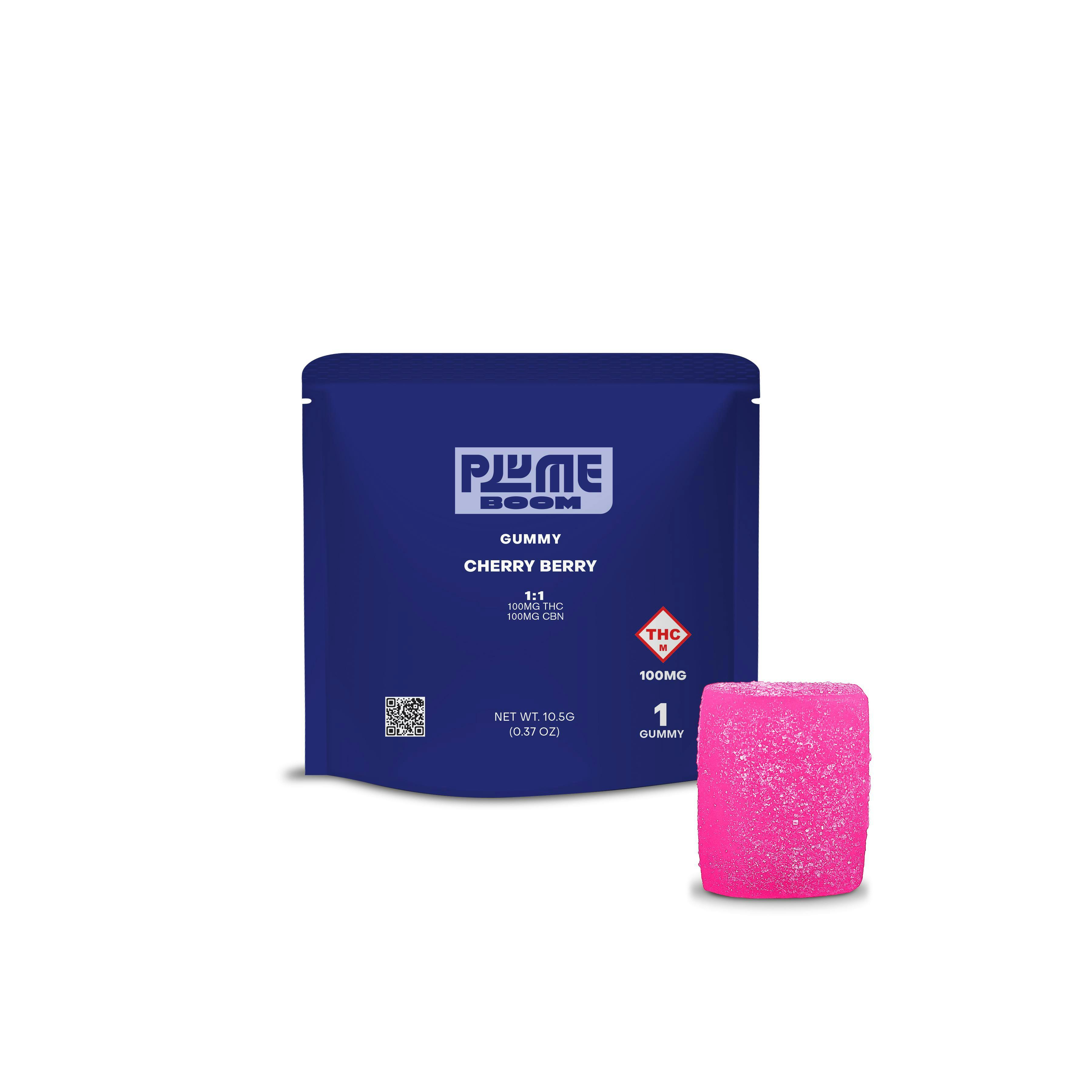 100mg Gummy | Cherry Berry 1:1 CBN:THC | Nature Med - Kansas City