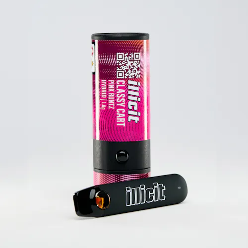 Pink Runtz Classy Cart Disposable Vape 1g-active