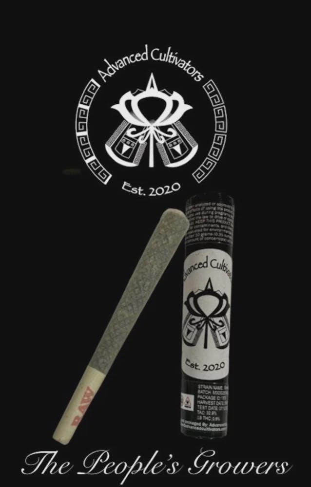 Product Advanced Cultivators | Sour Grape Diesel | Straight Rolled Canon