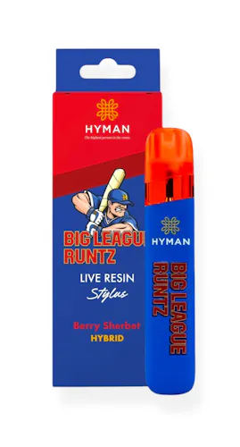 Hyman Big League Runtz Live Resin Disposable Vape Rec-active