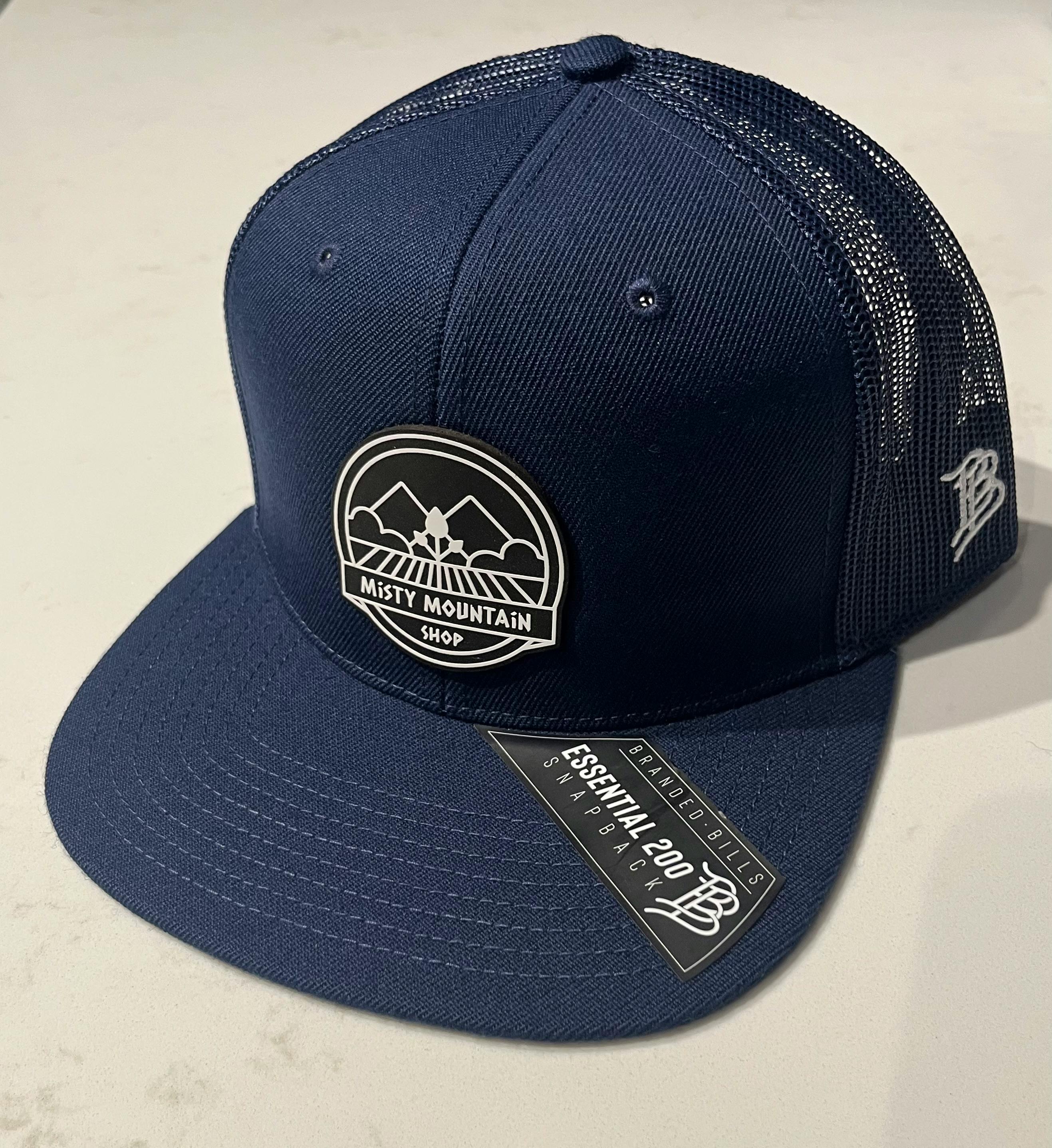 Product Flat Brim Trucker Hat (Navy)