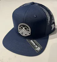 Product Flat Brim Trucker Hat (Navy)