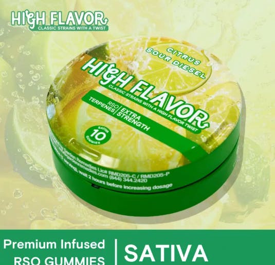 Product: RSO Gummy | Citrus Sour Diesel [100mg]