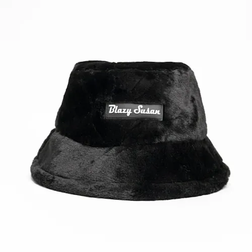 Fuzzy Bucket Hat (Assorted Colors)-1