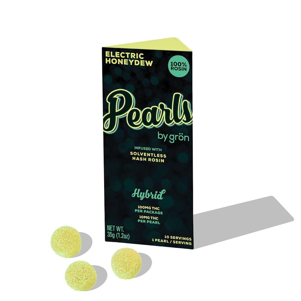 Product Electric Honeydew Pearls Rosin - THC - Hybrid