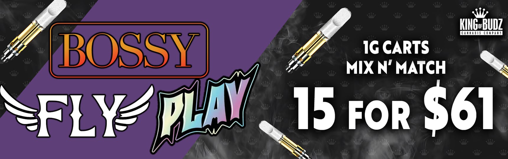 Mix AND Match 1g Carts 15 For $61