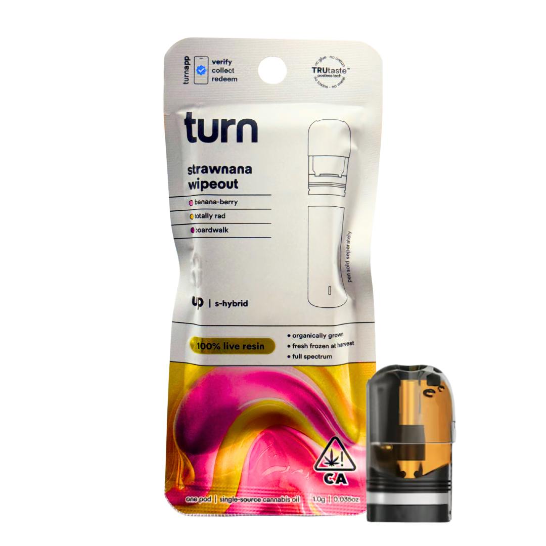 STRAWNANA WIPEOUT LIVE RESIN TURN UP POD-0
