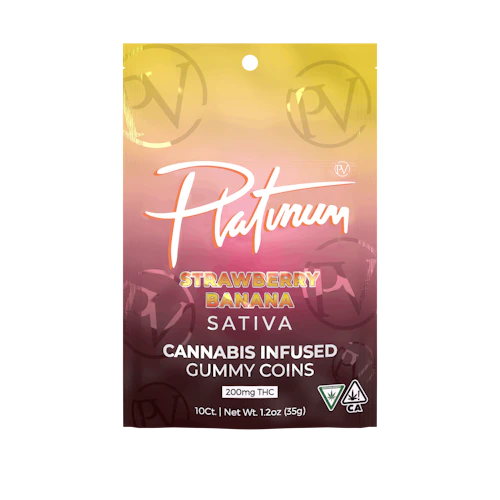 Platinum - 200mg Gummies - Strawberry Banana