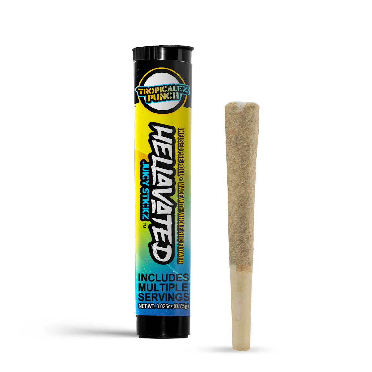 Tropicalez Punch Juicy Stickz | 0.75g .75g Pre-rolls | Hellavated |