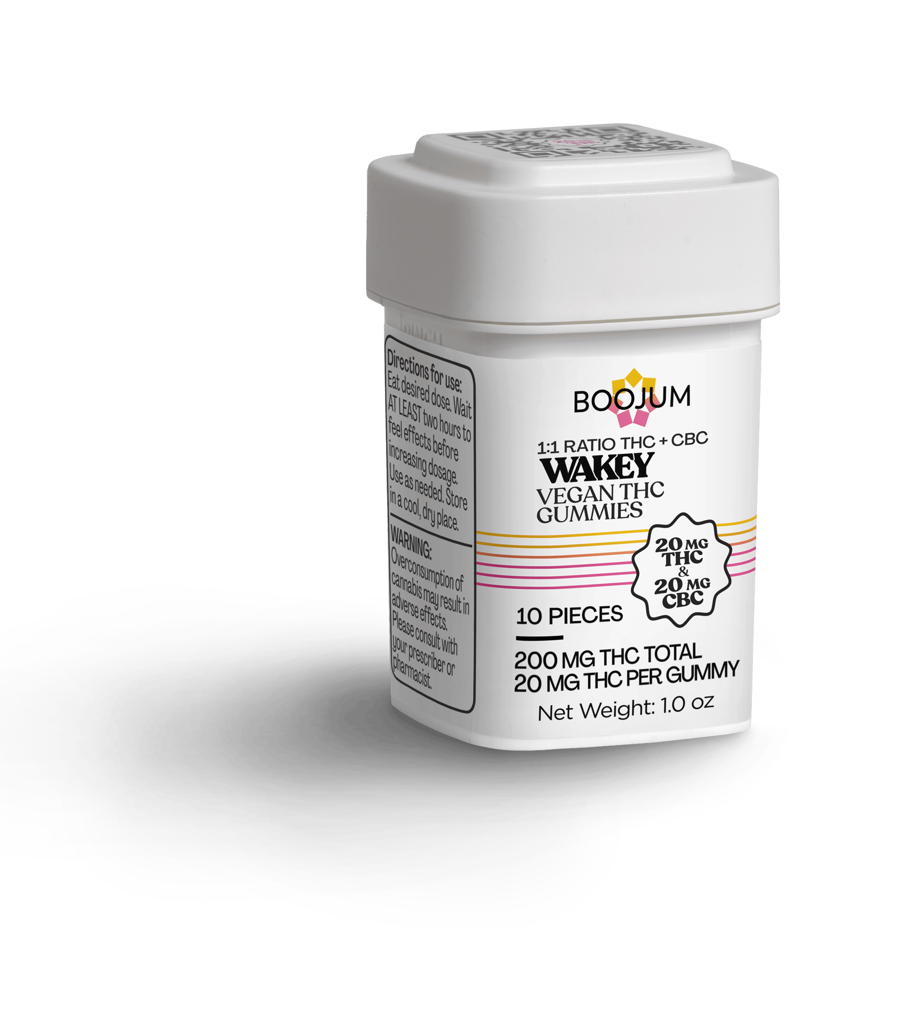 Wakey 1:1 THC:CBC | 20mg - 10 Count