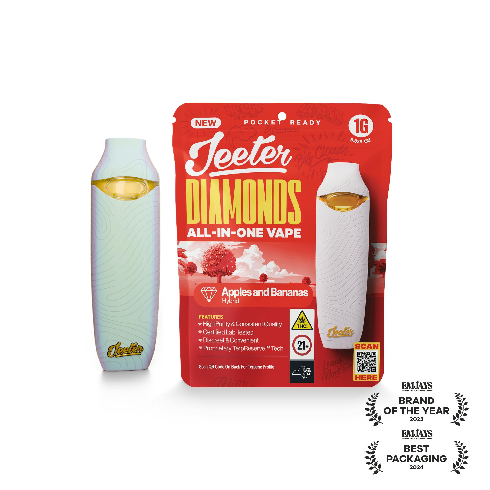 Jeeter | Apples & Bananas | Liquid Diamonds AIO | 1g