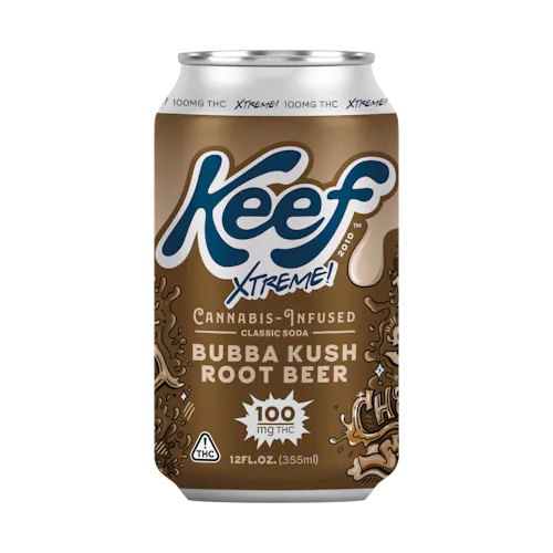 Keef – Bubba Kush Root Beer XTREME – Soda 100mg-active