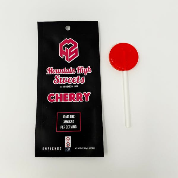Product Mountain High Sweets - Cherry Lollipop - 10mg