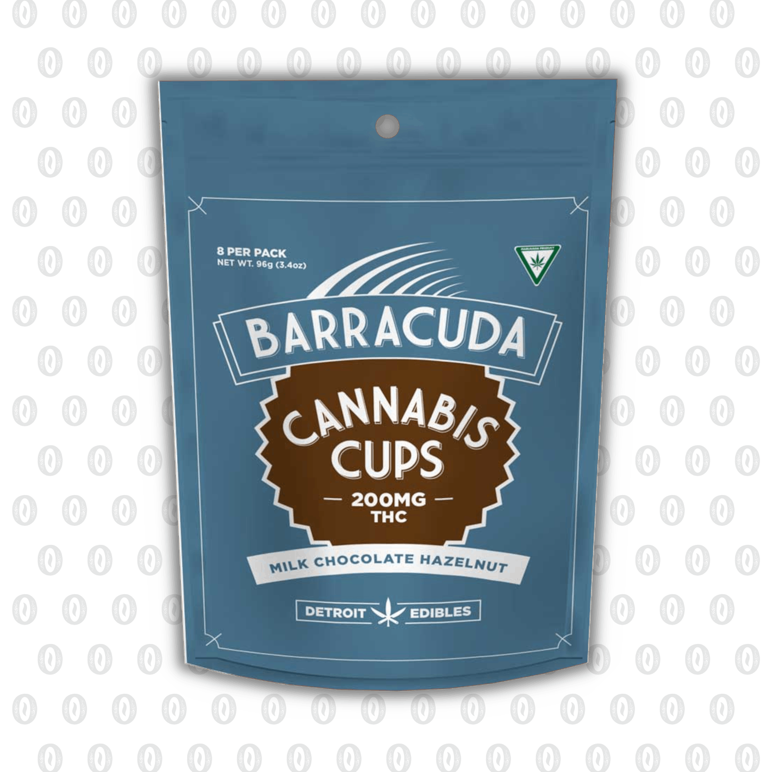 Product: Detroit Edibles | Barracuda Cups - 200mg - Milk Chocolate Hazlenut