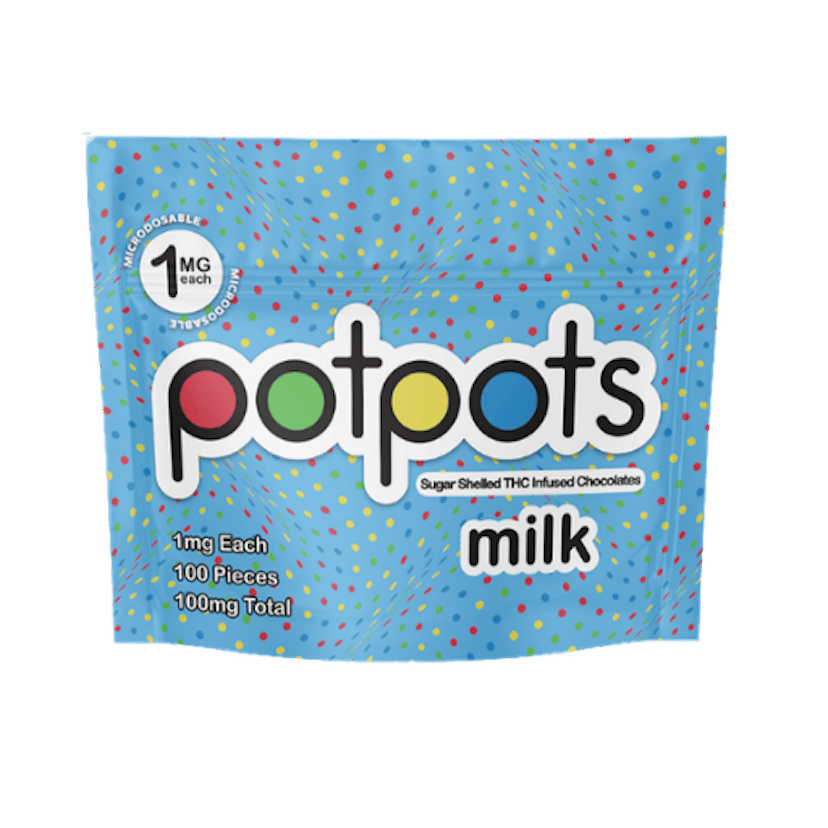 Potpots | 100mg Chocolate | Milk Chocolate Bites 100ct