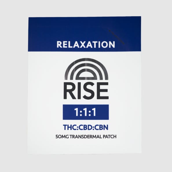 Product: 1:1:1 | Transdermal Patch | 16.5mg THC x 16.5mg CBD x 16.5mg CBN | 1pk | RISE